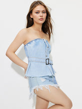 Load image into Gallery viewer, Feels Like Vintage Denim Tube Top