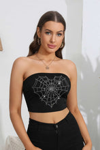 Load image into Gallery viewer, Caught In My Web Tube Top - Black