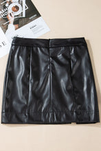 Load image into Gallery viewer, Amuse Me PU Leather Mini Skirt - Black