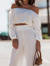 Load image into Gallery viewer, Kallie Way Off Shoulder Pants Set