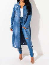 Load image into Gallery viewer, Believe It Or Not Distressed Denim Jacket - Light Wash