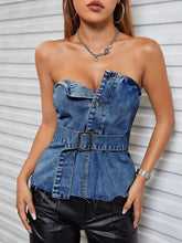 Load image into Gallery viewer, Feels Like Vintage Denim Tube Top