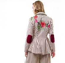Load image into Gallery viewer, Aratta Derby Princess Stripe Blazer And Pants Set