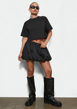 Load image into Gallery viewer, Tiffany Bubble Hem Mini Skirt - Black