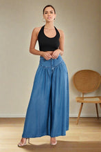 Load image into Gallery viewer, Chambray High Waisted Wide Jean