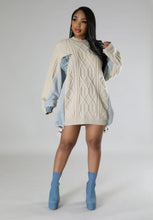 Load image into Gallery viewer, Cozy Angel Sweater Dress