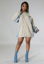 Load image into Gallery viewer, Cozy Angel Sweater Dress