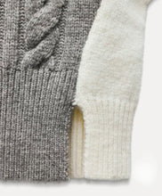 Load image into Gallery viewer, Heather Me Gray Cable Knit Sweater