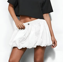 Load image into Gallery viewer, Tiffany Bubble Hem Mini Skirt - White