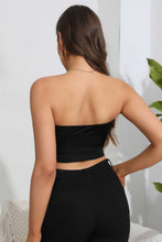 Load image into Gallery viewer, Caught In My Web Tube Top - Black