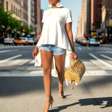 Load image into Gallery viewer, Stuck On You NYC Tunic Top - White