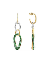 Load image into Gallery viewer, A celebration of femininity and modern design, this pair of pierced earrings by Swarovski draws inspiration from the element of Earth for a striking and brilliant must-have with a modern, asymmetric look.