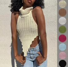 Load image into Gallery viewer, Lori Asymmetrical Halter Top - Black