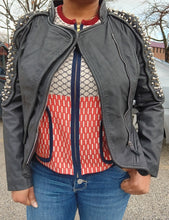 Load image into Gallery viewer, Punk Rock Vegan Motorcycle Jacket - Black
