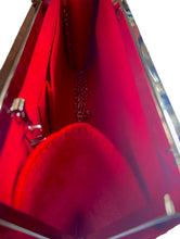 Load image into Gallery viewer, This is a super cute fancy yet casual clutch. The exterior has shades of blue, green, orange, pink, and red. Complement a dress or Perfect for a jean outfit and a night out with friends.