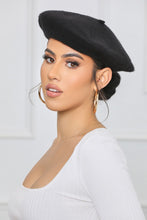 Load image into Gallery viewer, We&#39;re obsessing over this chic beret! This classic style beret features a woven wool material. Pair with dangle earrings and your favorite outfit and voila! Your outfit is complete!
