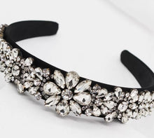 Load image into Gallery viewer, Crystal Rhinestone Headband exclusively hand made just for Pryceless Creations they are great for all occasions from brunch with the lady's, date night or a wedding. The details in these rhinestone headbands are amazing!