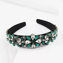 Load image into Gallery viewer, Crystal Rhinestone Headband exclusively hand made just for Pryceless Creations they are great for all occasions from brunch with the lady's, date night or a wedding. The details in these rhinestone headbands are amazing!