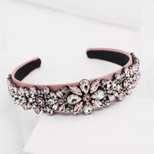 Load image into Gallery viewer, Crystal Rhinestone Headband exclusively hand made just for Pryceless Creations they are great for all occasions from brunch with the lady's, date night or a wedding. The details in these rhinestone headbands are amazing!