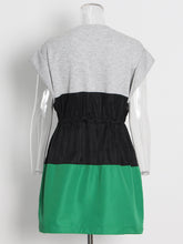 Load image into Gallery viewer, Every fashionista knows she must have this cute & comfy dress in her chic fashion wardrobe. Featuring a soft gray, black knitted dress, wide leg pants with elastic waistband with belt. Make this set this seasons go-to when dressing them up with your favorite accessories from home!