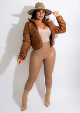 Load image into Gallery viewer, Obsessed is an understatement when it comes to these Faux leather leggings. This is surely a piece for your closet! Material that allows great stretch this pant sculpts your body in all the right places. These trendy pants are skinny fit and elasticized waistband. Pair with a statement knitted top and high heels to give your look an edgy but stylish finish to complete your look.