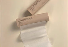 Load image into Gallery viewer, Take care of what you put on your body. The Gatherall antibacterial paper soap makes your bra last longer! Paper soap roll is 2.75 inches x 48inches.  The Gatherall antibacterial soap makes it easy to clean your bra. Simply pull out couple inches of the soap roll, add a little water to make it foamy, and cleanse your cup.  Leave the bra out to hang dry, smooth the plastic film back on, roll it up, and place back in the tube.
