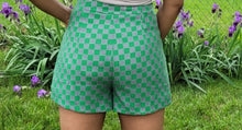 Load image into Gallery viewer, Add some style to your wardrobe with these lightweight, high-waisted shorts. Our Make it Official Shorts feature a checkerboard pattern design, two front pockets. The flow shorts are perfect for a day party, paired with a statement necklace and heels.