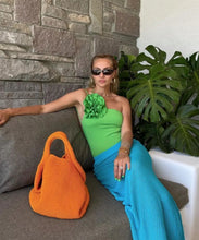 Load image into Gallery viewer, We're bringing you our new Zara collection this cute floral asymmetric bodysuit! Perfect for building your favorite looks all year round. This bodysuit comes in a luxurious s fabric has asymmetrical strap's features beautiful flower on the front plunging square neckline, sexy cut out back and snap seat closure, and soft breathable fabric that is easy to wash.