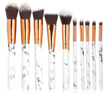 Load image into Gallery viewer, Moody Marble Professional Makeup Brushes
