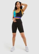 Load image into Gallery viewer, Nautica Viola Bra Top - Black This statement bra top is the perfect addition to your Spring, Summer wardrobe. With bright block colors and contrasting branding you can be sure to chill in style.