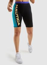 Load image into Gallery viewer, Nautica Viola Bra Top - Black This statement bra top is the perfect addition to your Spring, Summer wardrobe. With bright block colors and contrasting branding you can be sure to chill in style.