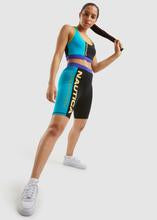 Load image into Gallery viewer, Nautica Viola Bra Top - Black This statement bra top is the perfect addition to your Spring, Summer wardrobe. With bright block colors and contrasting branding you can be sure to chill in style.