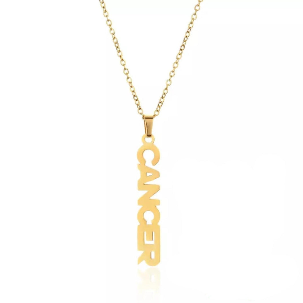This Cancer necklace is perfect for any outfit, you can also layer it with your favorite necklaces to create a unique style! Each sign of the Zodiac has its own symbol and a Cubic Zirconia finish for the constellation. You'll have heads turning, living glam, and feeling iconic with this vertical design.