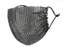 Load image into Gallery viewer, Redefine your face covering with a touch of sparkle. The studded design makes the mask decoration more creative, and more shiny and charming. Get ready to party no matter where you are in this sexy face mask featuring an all over sheer mesh to reveal just a peek of your face, all over delicate rhinestone accents, and elastic ear loops for sitting comfortably on your face. Option to layer a solid mask underneath (not included) for a full coverage look.