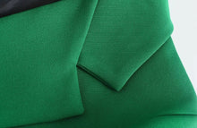 Load image into Gallery viewer, Dare to stand out from the crowds in this dreamy blazer. Featuring a green woven material and button closure, we are obsessed. Finish the look with the matching bottoms and a bodysuit, a clutch bag and strappy heels.