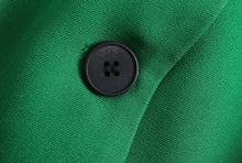 Load image into Gallery viewer, Dare to stand out from the crowds in this dreamy blazer. Featuring a green woven material and button closure, we are obsessed. Finish the look with the matching bottoms and a bodysuit, a clutch bag and strappy heels.