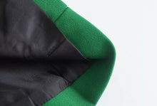 Load image into Gallery viewer, Dare to stand out from the crowds in this dreamy blazer. Featuring a green woven material and button closure, we are obsessed. Finish the look with the matching bottoms and a bodysuit, a clutch bag and strappy heels.