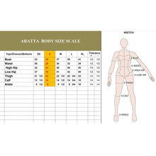 Load image into Gallery viewer, ARATTA SIZE CHART