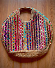 Load image into Gallery viewer, Unique Hand Woven Teresa Straw Purse - Multi Give your look a serious update and add a touch of elegance to your outfit. Featuring a multi colored material, straw material and weave design. It's perfect for styling with any look.