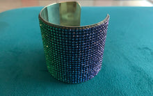 Load image into Gallery viewer, Rainbow Rhinestone Cuff Bracelet - Multi Color