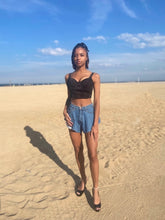 Load image into Gallery viewer, We are obsessed with this sexy lace cami tank top for the upcoming season. Featuring a black material with lace trim detailing, sweetheart neckline, and a padded cup design, we are in love. Wear with your go-to jeans and strappy heels for the perfect brunch date look.