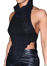 Load image into Gallery viewer, Lori Asymmetrical Halter Top - Black