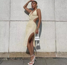 Load image into Gallery viewer, Off To The Islands Crochet Dress - Cream