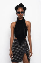 Load image into Gallery viewer, Lori Asymmetrical Halter Top - Black