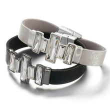 Load image into Gallery viewer, Fashionable, Trendy, Boho Style Bracelet for any occasion! No look is complete without the right accessories and we're loving this bracelet. Featuring a comfortable crystal leather bracelet, what's not to love?