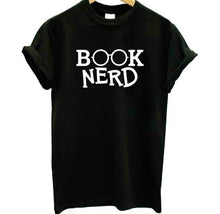 Load image into Gallery viewer, If you love to read books this shirt is for you. Get cozy and snug with hot coco and a book. Style this with your favorite denim jeans, high heels and handbag for a effortless outfit of the day.