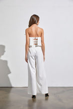 Load image into Gallery viewer, V Off Shoulder Jumpsuit- Hot Pink Or Off White
