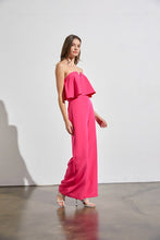 Load image into Gallery viewer, V Off Shoulder Jumpsuit- Hot Pink Or Off White

