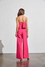 Load image into Gallery viewer, V Off Shoulder Jumpsuit- Hot Pink Or Off White

