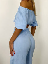 Load image into Gallery viewer, Kallie Way Off Shoulder Pants Set
